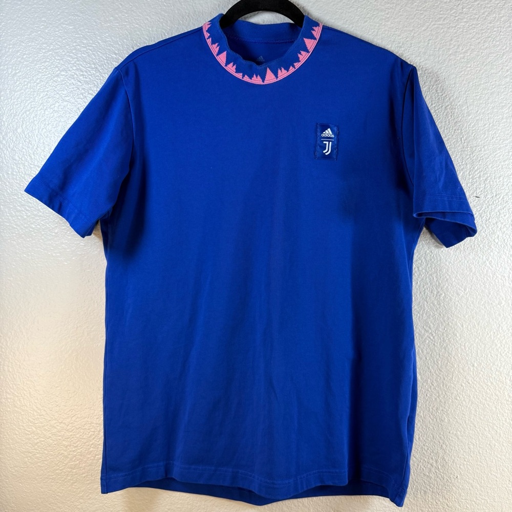 Adidas Blue Juventus life style  Men's Short Sleeve Tee SZ:S